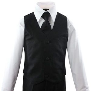 Five Piece Black Suit - 4T